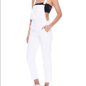 Judy Blue Eleanor White Skinny Overalls